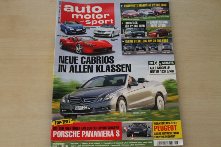 Deckblatt Auto Motor und Sport (18/2009)